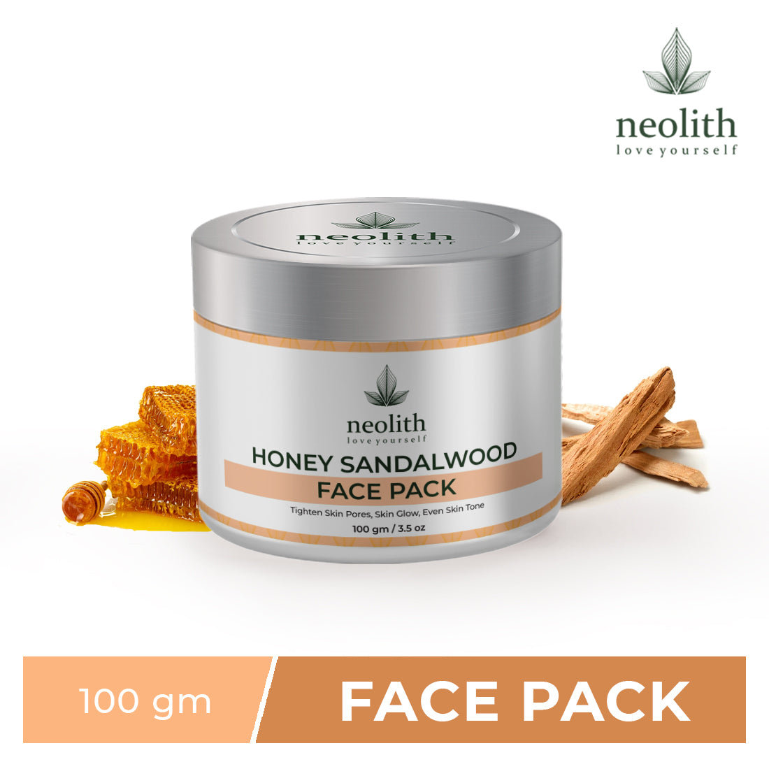 Neolith Honey Sandalwood Face Pack Skin Brightening Clay Face