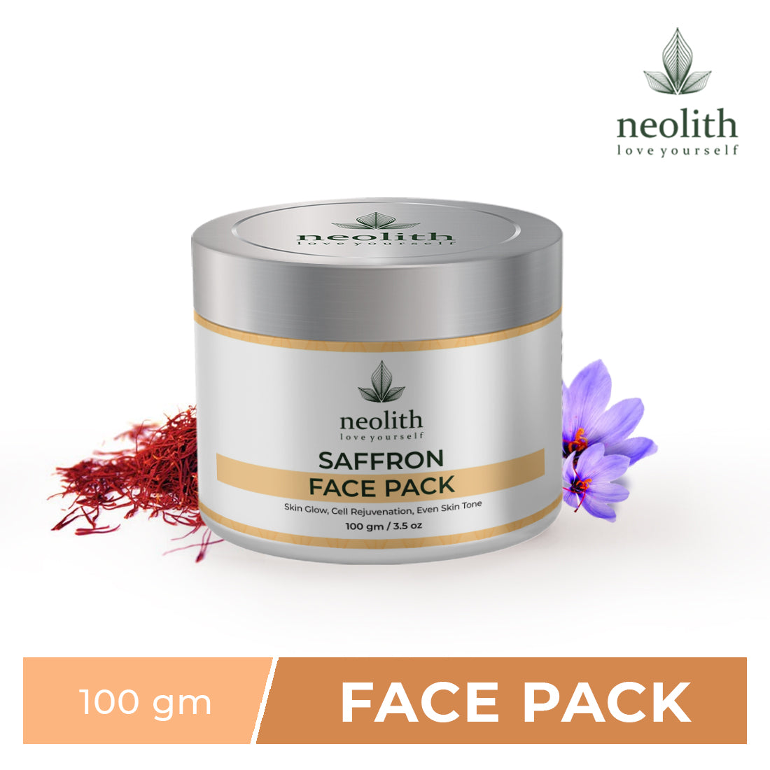 Neolith Saffron Face Pack Skin Brightening Clay Face Mask For