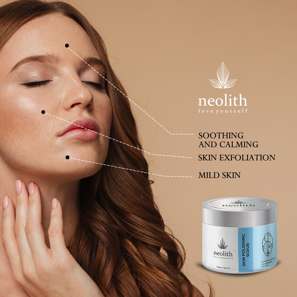 Neolith Skin Polishing Face Scrub with Vitamin E and Almond oil (100gm) for Gentle Exfoliation and Tan Removal, Removed Black heads, white heads