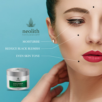 Neolith Cucumber Face Gel || Brightening, Moisturizing, Natural Glow || Paraben Free || 100gm