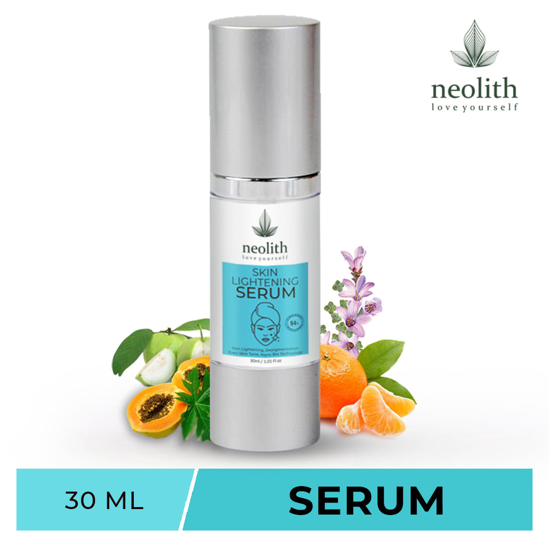 Neolith Skin Lightening Face Serum for Brighter, Glowing & Radiant Skin | Nano-bio technology KOREA | 30 ML