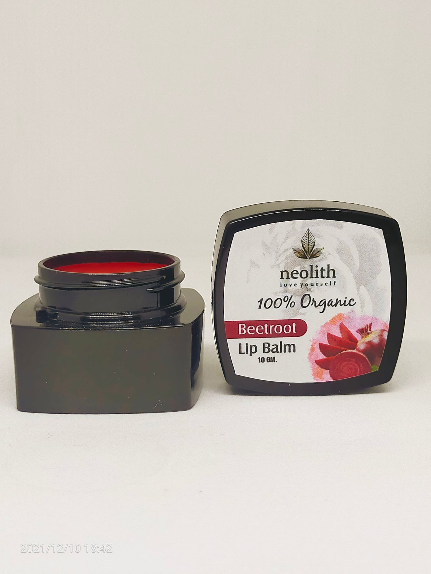 Neolith Beet Root Lip Balm || 100% Organic, Paraben & Sulphate Free || Lip Moisturiser, Lip Mask || Dry & Chopped Lip Care || 10 GM