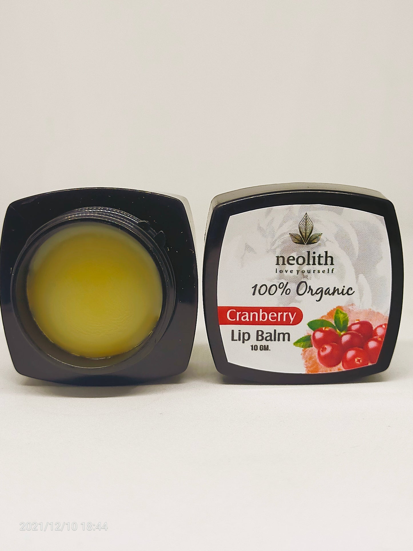 Neolith Cranberry Lip Balm || 100% Organic, Paraben & Sulphate Free || Lip Moisturiser, Lip Mask || Dry & Chopped Lip Care || 10 GM