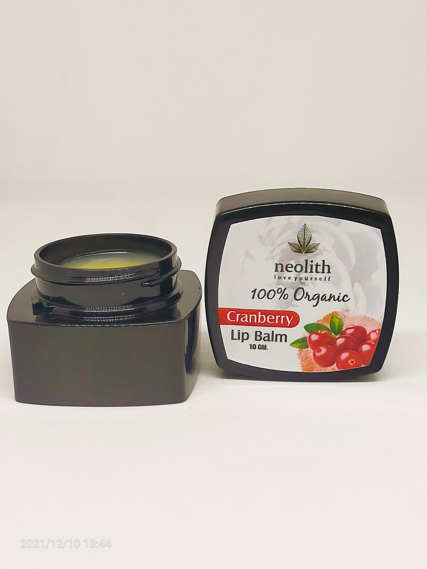 Neolith Cranberry Lip Balm || 100% Organic, Paraben & Sulphate Free || Lip Moisturiser, Lip Mask || Dry & Chopped Lip Care || 10 GM